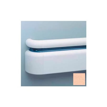 Pawling All Vinyl Three-Piece Handrail System, 6.25" Face, Aluminum Retainer, 12' Long, Shell BR-400V-204